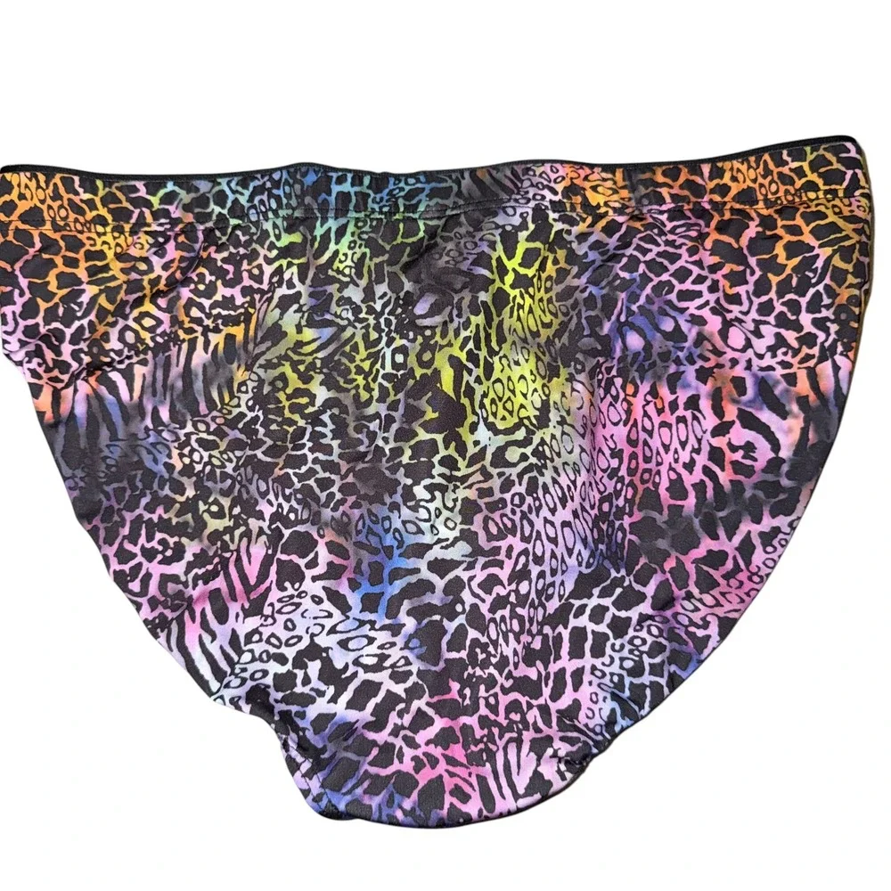 2(X)IST Mens Rainbow Leopard‎ Print Briefs Multicolor Animal Print Size L Large